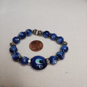 Handmade Evil Eye Glass Bracelet